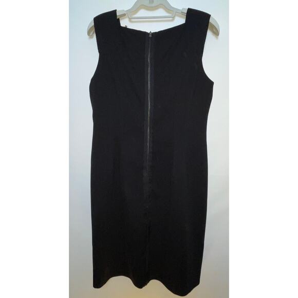 T Tahari Colorblock Sheath Dress - Size 12 - Full Zip at Back - Picture 3 of 13